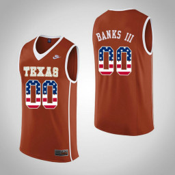 Texas Longhorns #00 James Banks III Authentic College Basketball Jersey Orange