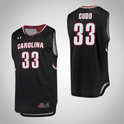 South Carolina Gamecocks #33 Jason Cudd Replica College Basketball Jersey Black
