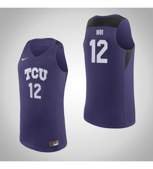 TCU Horned Frogs #12 Kouat Noi Replica College Basketball Jersey Purple