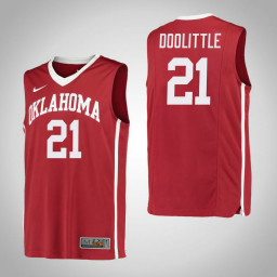 Youth Oklahoma Sooners #21 Kristian Doolittle Replica College Basketball Jersey Red