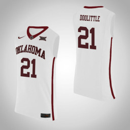 Women's Oklahoma Sooners #21 Kristian Doolittle Replica College Basketball Jersey White