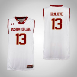 Boston College Eagles #13 Luka Kraljevic Authentic College Basketball Jersey Cardinal