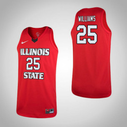 Women's Illinois State Redbirds #25 Madison Williams Replica College Basketball Jersey Red