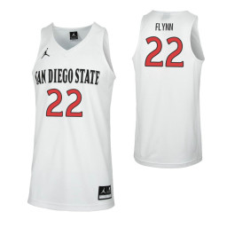 Youth San Diego State Aztecs #22 Malachi Flynn Replica College Basketball Jersey White