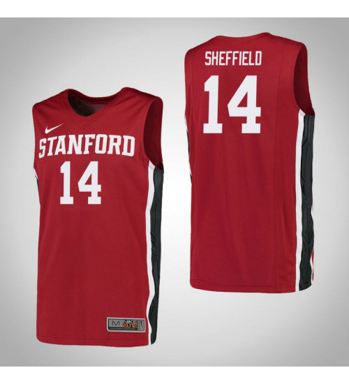 Youth Stanford Cardinal #14 Marcus Sheffield Replica College Basketball Jersey Red