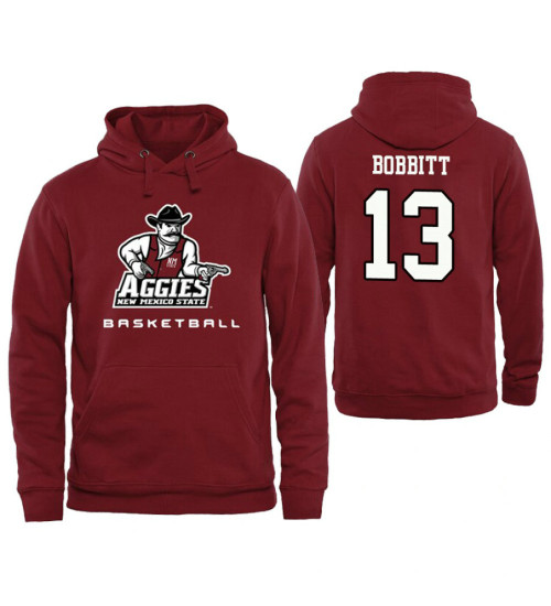 Men's New Mexico State Aggies C.J. Bobbitt Personalized Maroon Hoodie