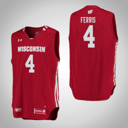 Youth Wisconsin Badgers #4 Matt Ferris Authentic College Basketball Jersey Red