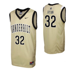 Vanderbilt Commodores Matt Ryan Authentic College Basketball Jersey Gold