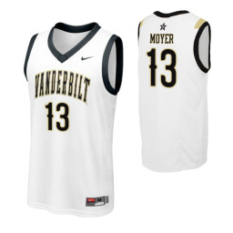 Vanderbilt Commodores Matthew Moyer Authentic College Basketball Jersey White