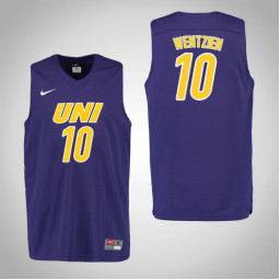 Women's Northern Iowa Panthers #10 Miles Wentzien Authentic College Basketball Jersey Purple