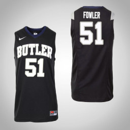 Youth Butler Bulldogs #51 Nate Fowler Master Authentic College Basketball Jersey Black