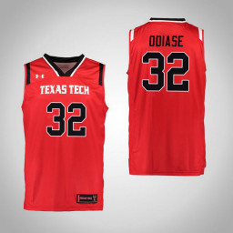 Youth Texas Tech Red Raiders #32 Norense Odiase Replica College Basketball Jersey Red