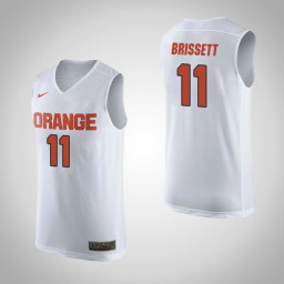 Syracuse Orange #11 Oshae Brissett Replica College Basketball Jersey White
