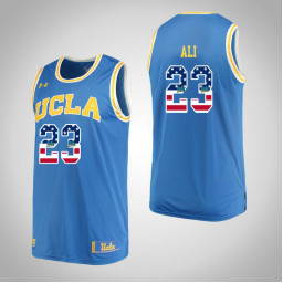 UCLA Bruins #23 Prince Ali USA Flag Authentic College Basketball Jersey Blue