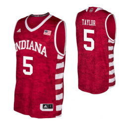 Indiana Hoosiers #5 Quentin Taylor Crimson Authentic College Basketball Jersey