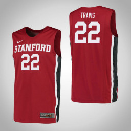 Women's Stanford Cardinal #22 Reid Travis Replica College Basketball Jersey Red