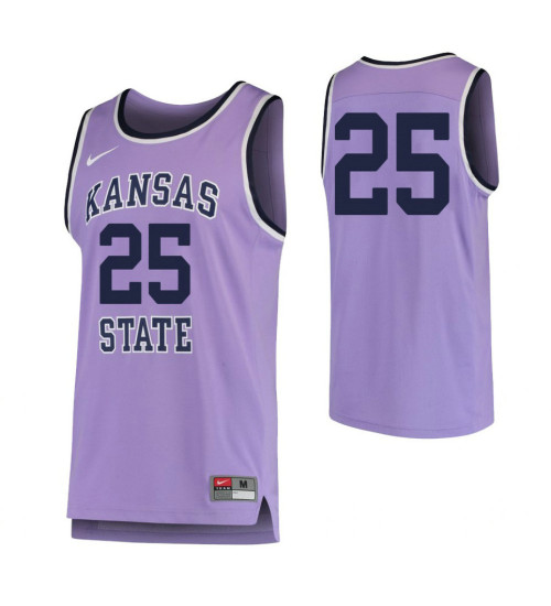 Women's Kansas State Wildcats #25 Authentic College Basketball Jersey Purple