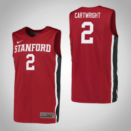 Women's Stanford Cardinal #2 Robert Cartwright Authentic College Basketball Jersey Red