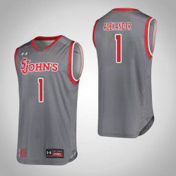 Youth St. John'S Red Storm #1 Tamesha Alexander Replica College Basketball Jersey Gray