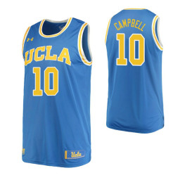 Youth UCLA Bruins #10 Tyger Campbell Home Authentic College Basketball Jersey Blue