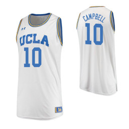UCLA Bruins #10 Tyger Campbell Road Authentic College Basketball Jersey White