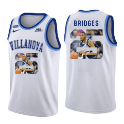 Youth Villanova Wildcats #25 Mikal Bridges Authentic College Basketball Jersey White