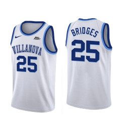 Villanova Wildcats #25 Mikal Bridges Authentic College Basketball Jersey White