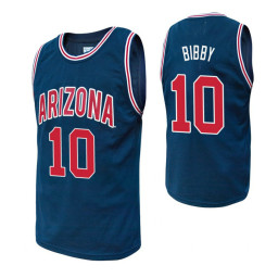 Women's Arizona Wildcats #10 Mike Bibby Navy Authentic College Basketball Jersey