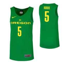 Youth Oregon Ducks Miles Norris Authentic College Basketball Jersey Green