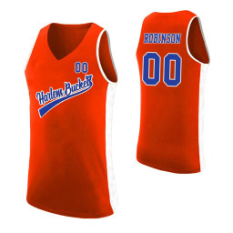 Youth Harlem Buckets Nate Robinson Uncle Drew Replica College Basketball Jersey Orange