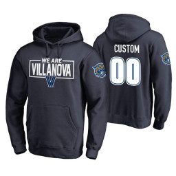 Villanova Wildcats #00 Custom Men's Navy College Basketball Hoodie