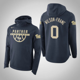 Pittsburgh Panthers #0 Jared Wilson-Frame Men's Navy College Basketball Hoodie