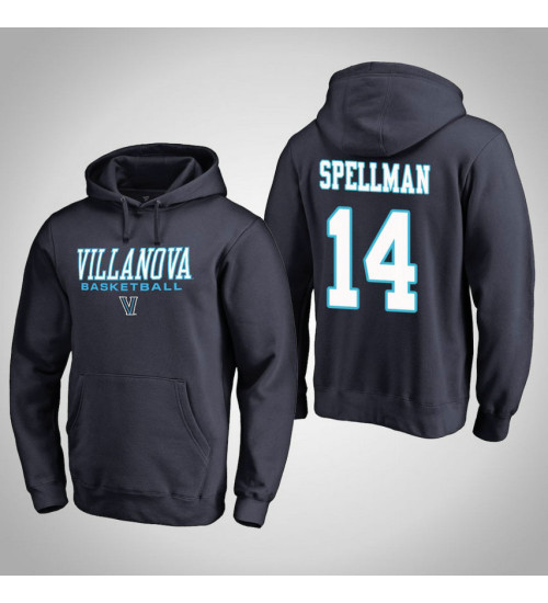Villanova Wildcats #14 Omari Spellman Men's Navy College Basketball Hoodie