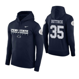 Penn State Nittany Lions #35 Trent Buttrick Men's Navy Hoodie