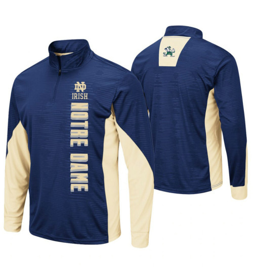 Notre Dame Fighting Irish Navy Bart Windshirt Pullover Jacket