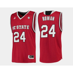 Youth NC State WolfPack #24 Maverick Rowan Red Road Replica College Basketball Jersey