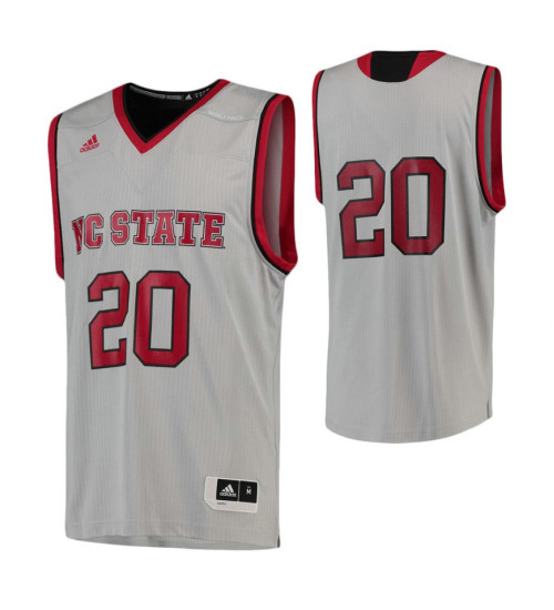 Women's NC State Wolfpack #20 Replica College Basketball Jersey Gray