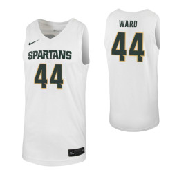 Michigan State Spartans #44 Nick Ward White Authentic College Basketball Jersey