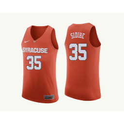 Syracuse Orange #35 Bourama Sidibe Replica College Basketball Jersey Orange