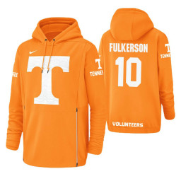 Tennessee Volunteers #10 John Fulkerson Men's Orange College Basketball Hoodie