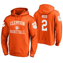 Clemson Tigers #2 Marcquise Reed Men's Orange College Basketball Hoodie