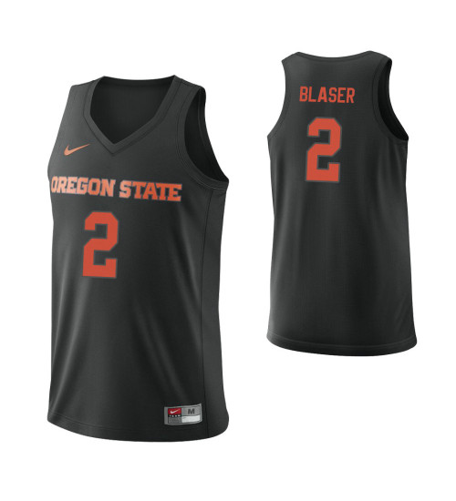 Youth Oregon State Beavers #2 Kye Blaser Authentic College Basketball Jersey Black