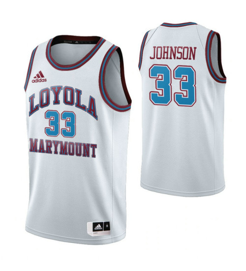 Youth Loyola Marymount Lions #33 Orlando Johnson White Authentic College Basketball Jersey