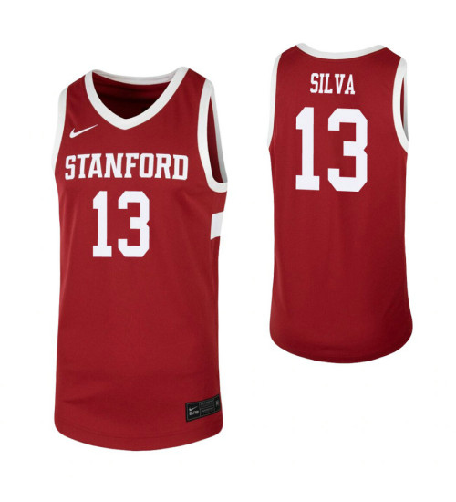 Stanford Cardinal #13 Oscar da Silva Cardinal Replica College Basketball Jersey
