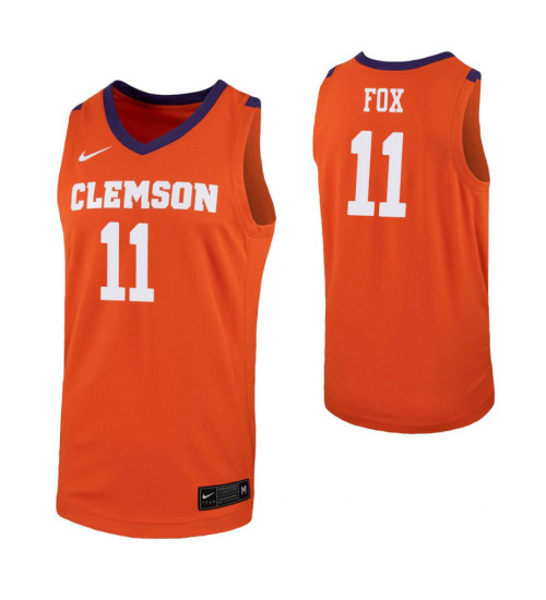 Women's Clemson Tigers #11 Parker Fox Orange Authentic College Basketball Jersey