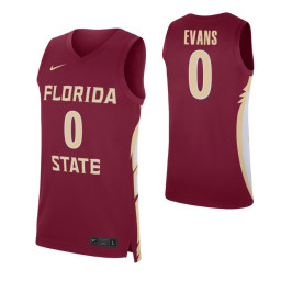 Women's Florida State Seminoles Rayquan Evans Authentic College Basketball Jersey Garnet