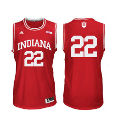 Indiana Hoosiers #22 Clifton Moore Replica College Basketball Jersey Red