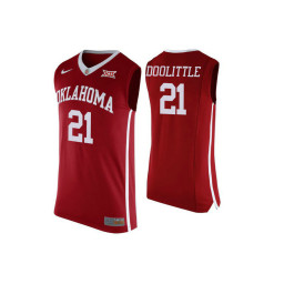 Youth Oklahoma Sooners #21 Kristian Doolittle Replica College Basketball Jersey Red