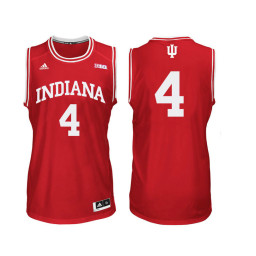 Indiana Hoosiers #4 Robert Johnson Authentic College Basketball Jersey Red