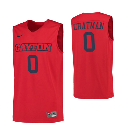 Women's Dayton Flyers #0 Rodney Chatman Red Authentic College Basketball Jersey